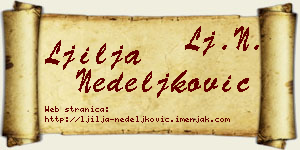 Ljilja Nedeljković vizit kartica